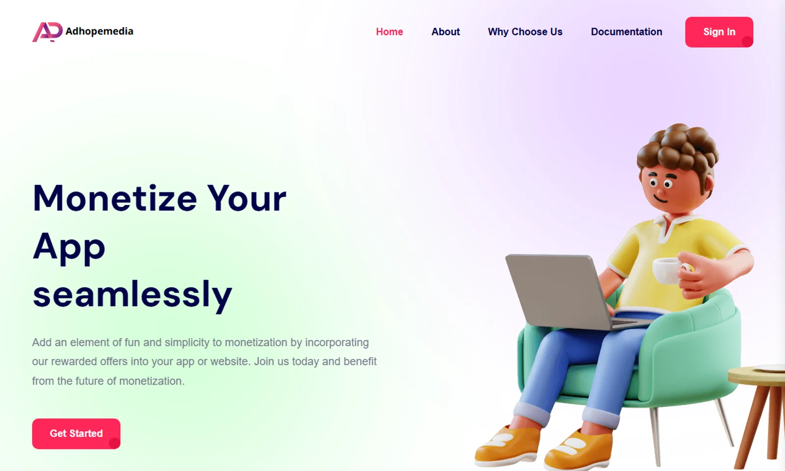 AdHopeMedia website