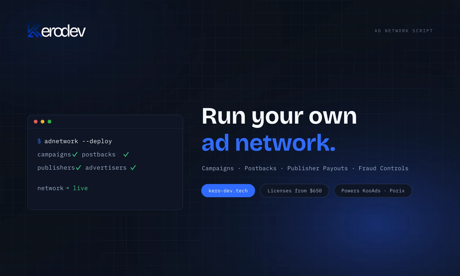 AdNetwork website