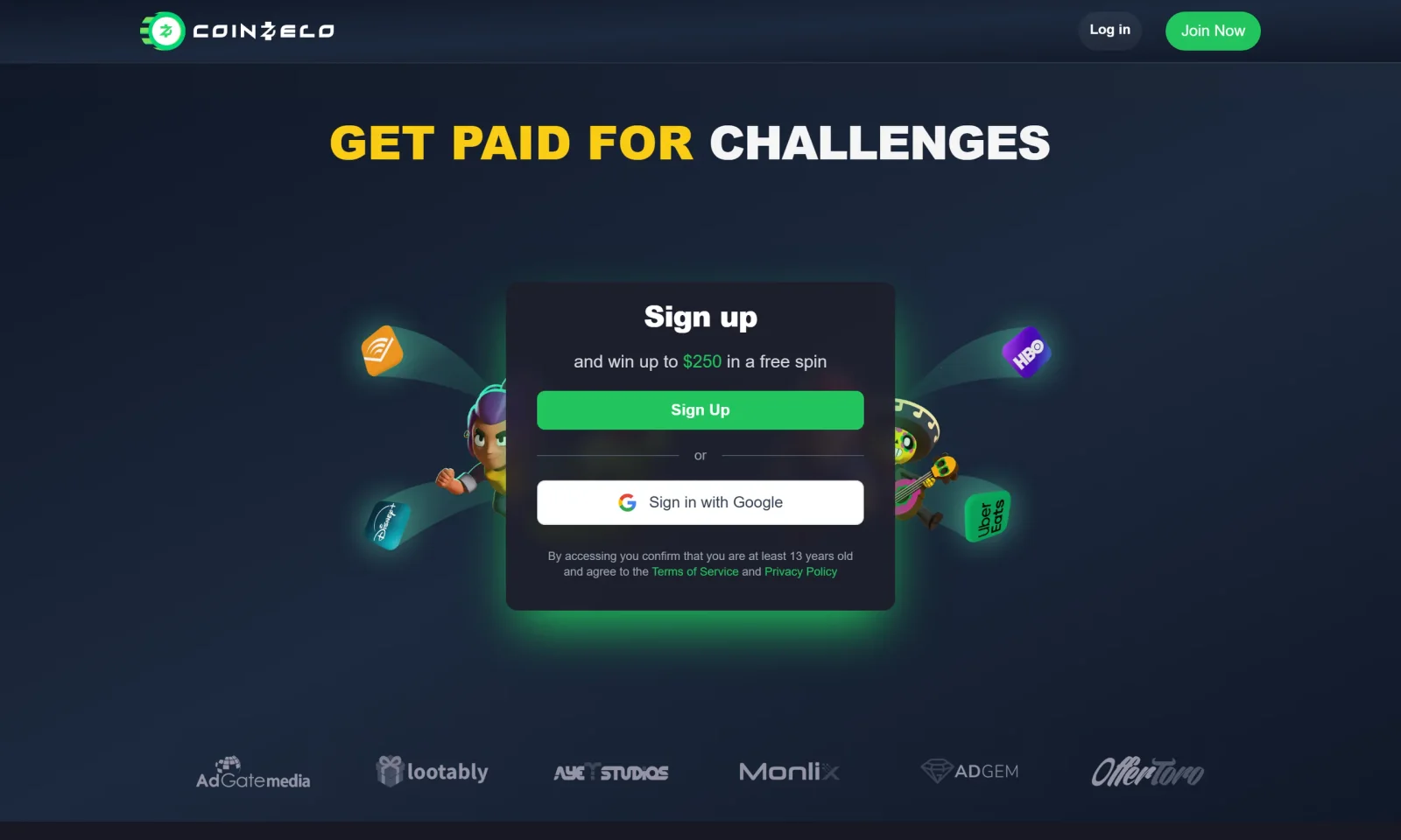 CoinZelo website