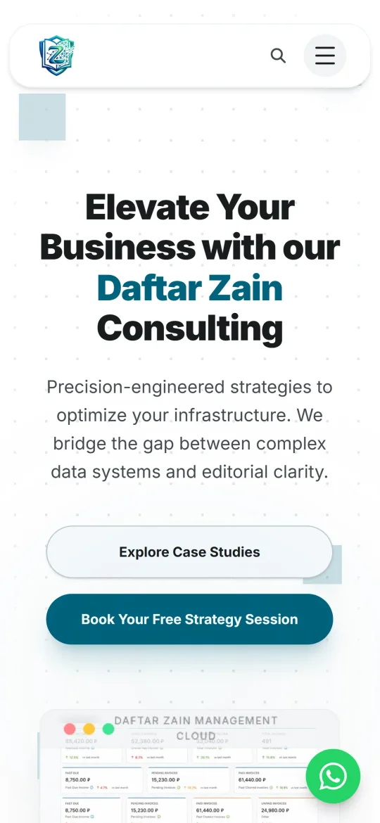 Daftar Zain on a phone
