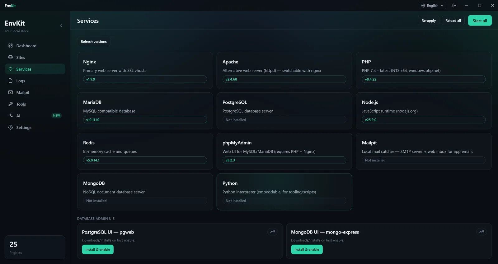 EnvKit, screen 4