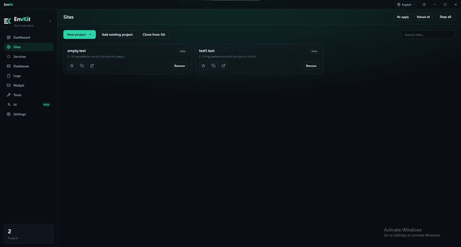 EnvKit, screen 6