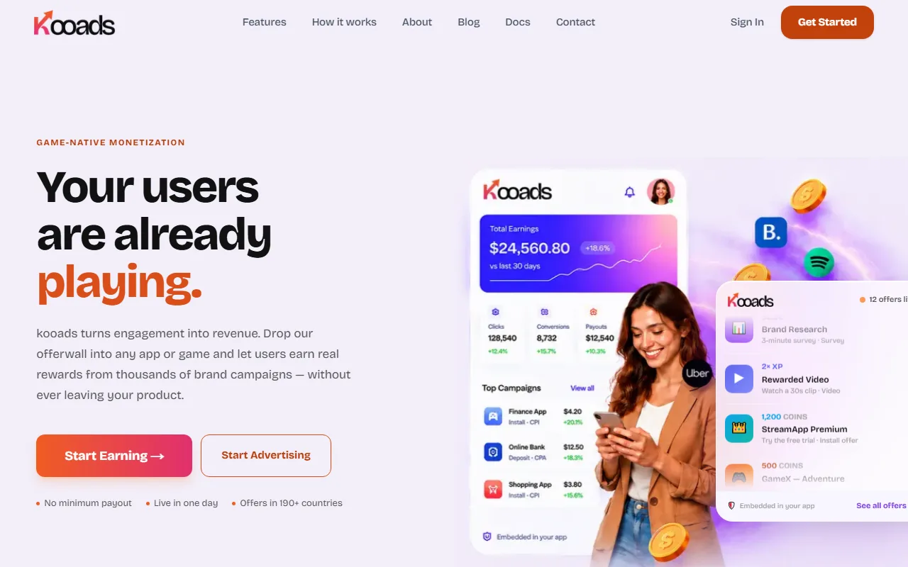 KooAds, screen 2