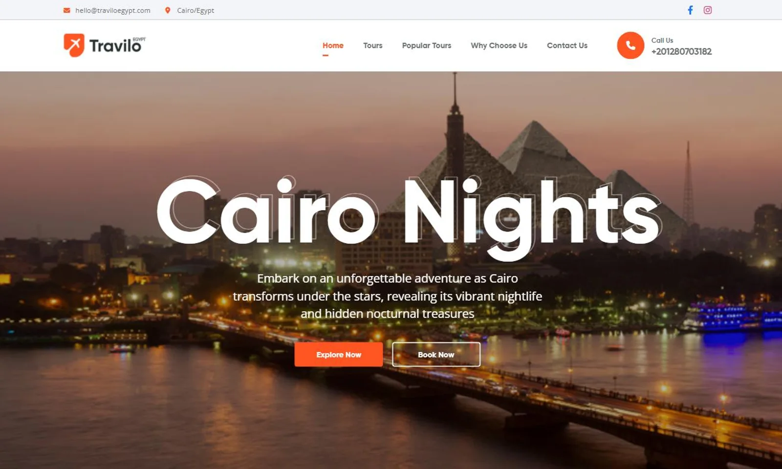 Travilo Egypt website